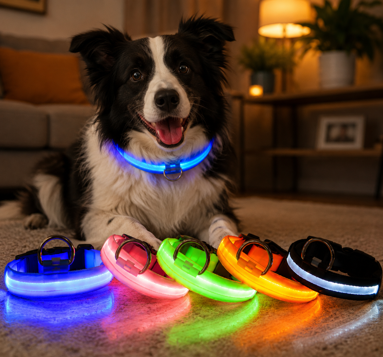 LED Dog Collar – Safety Light for Night Walks