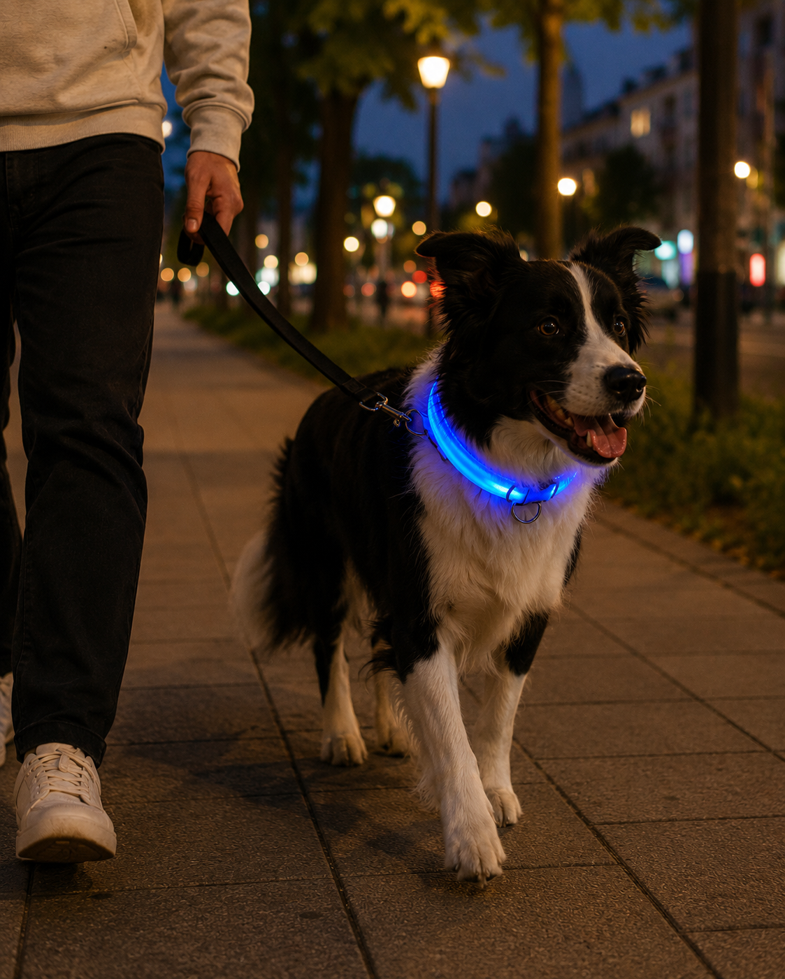 LED Dog Collar – Safety Light for Night Walks