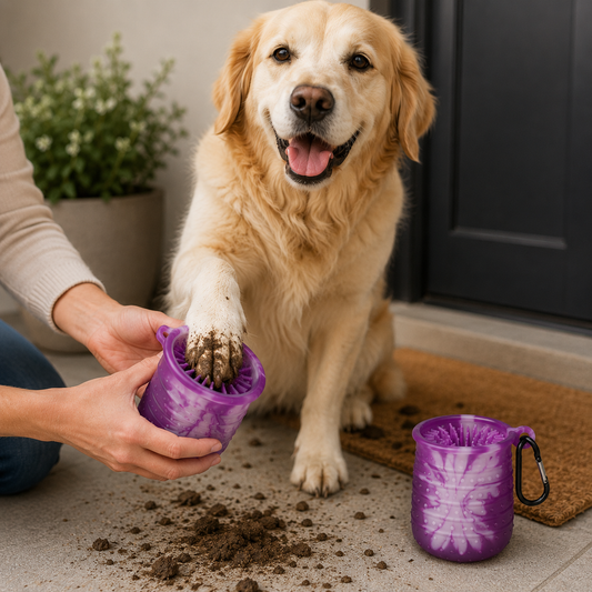 Portable Dog Paw Cleaner – Clean Muddy Paws in Seconds